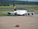 Lufthansa Airbus A 380 zu Besuch Flughafen Koeln Bonn P041